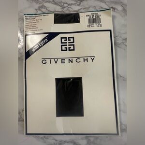 VTG Givenchy Body Gleamers 156 Size A Shimmery Sheer Leg Control Top JET Black